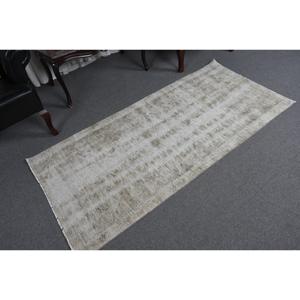 Tapis vintage 2,9x6,2 pieds, tapis d'inspiration turque, tapis persan gris - Product Image 5