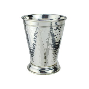 Bartender Bar Tools Julep Glass Silver Plated Drinkware Accesorios Martillado Cocktail Julep Cup Uso para fiesta y hogar - Product Image 1