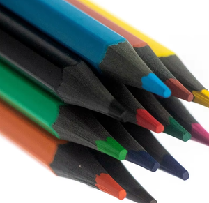 Crayons de couleur en plastique recyclé standard pour enfants, non toxiques, en vrac, 12/24 couleurs, Bview Art Factory - Product Image 4