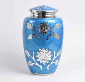 Handmade Aluminium Cremation <b>Urns</b> Modern Asian Zen Design 1-2L Capacity Customized Printing Adult Ashes Memorial <b>Urns</b> <b>Jars</b> - Product Image 1