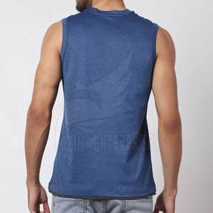 Camisetas sin Mangas Personalizadas para Hombre, de Alta Calidad, Secado Rápido, Algodón y Fibra de Bambú, Ropa Deportiva, Transpirable, Cómoda y Duradera - Product Image 2