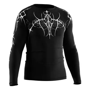 En stock : Rashguard pour homme en Spandex à séchage rapide, commande en gros OEM - Product Image 5