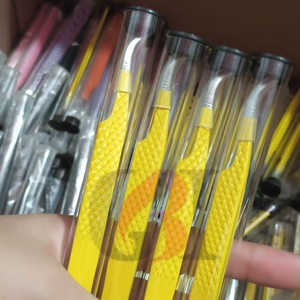 Pince à épiler pour extensions de cils de haute qualité, nouveau style, revêtement en poudre, acier inoxydable, logo personnalisé, instrument de beauté GETUP - Product Image 1