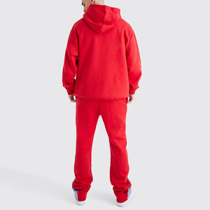 ชุดวอร์มใส่ได้ทั้งชายและหญิงชุดเสื้อผ้าแบบมีฮู้ดพิมพ์ลายทรงถุงกรดผ้าฝ้ายเฮฟวี่เวทมีซิปรูดสำหรับผู้ชาย - Product Image 4