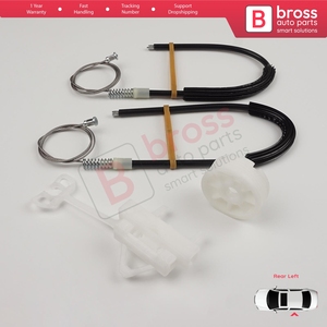 Juego de Reparación de Elevalunas Eléctrico BWR5291, Puerta Trasera Izquierda para Linea 323 110 2007-2018 51898679, Piezas de Automóvil Bross, Hecho en Turquía - Product Image 3