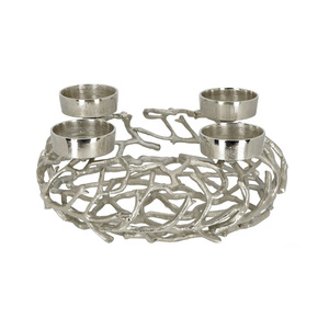 Portavelas de pilar de Metal/vidrio con acabado dorado de nuevo diseño para el hogar y la boda, pilar de vela de lujo decorado con mesa - Product Image 4