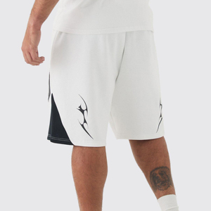 Short de course en molleton de coton imprimé numériquement avec logo personnalisé en gros pour hommes, respirant, taille élastique, fitness - Product Image 2