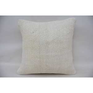 หมอนปักลายปักที่เน้นความยาว16x16นิ้วผ้าขนสัตว์สีเบจสไตล์วินเทจ - Product Image 1