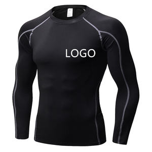 Profesional de alta calidad MMA Rashguard ropa de compresión nueva Camisa ajustada de manga larga hecha a medida Material de Spandex - Product Image 6