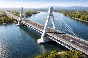 Pont suspendu hybride - Structure en acier lourd avec services de soudage, de découpe et de pliage - Product Image 3