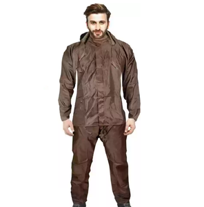Venta caliente impermeable transpirable lluvia abrigo hombres reflectante lluvia chaqueta pantalones lluvia traje precio razonable - Product Image 4
