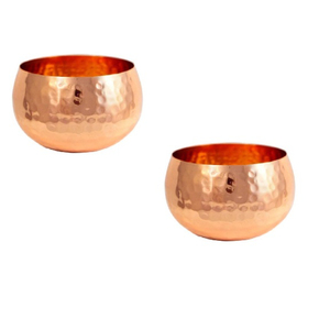 Bol en cuivre martelé de qualité de luxe, design élégant de grande taille pour le type d'assiette de service de table - Product Image 2