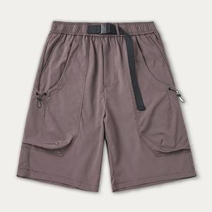 Trendy Classic Men's Summer <b>Shorts</b> 100% Cotton Quick-Drying Breathable Mesh Loose Fit Logo Knitted Weaving Casual <b>Overalls</b> - Product Image 3