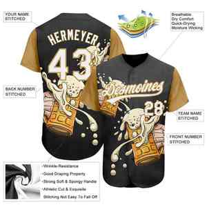 Último Modelo de Camiseta de Béisbol para Hombre, 100% Poliéster, Transpirable, de Secado Rápido, Disponible en Stock, con Impresión por Transferencia de Calor Personalizada, MOQ Bajo, en Venta - Product Image 3
