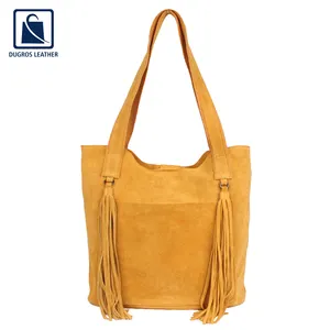 Fashion Style Good Quality Best Selling Elegant Look Top Quality Women Genuine Leather Shopper Shopping Bag