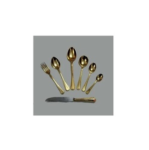 Ensemble de couverts en laiton au design classique, ustensiles de cuisine et vaisselle d'hôtel, ensemble de couverts, best-seller - Product Image 1