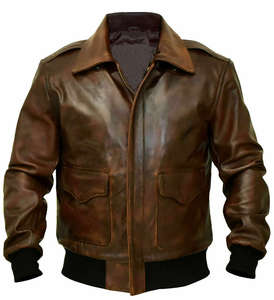 Veste en cuir pour homme, design personnalisé, vente en gros, haute qualité, mode personnalisée - Product Image 2