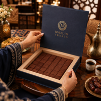 Boîtes à desserts du Moyen-Orient personnalisées AT PACK, boîtes cadeaux de luxe pour chocolats avec design arabe pour cafés et boulangeries