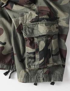 Pantalones cortos cargo con estampado de camuflaje de alta calidad al por mayor 100% algodón cómodos y duraderos con marca personalizada patrón sólido listo - Product Image 6