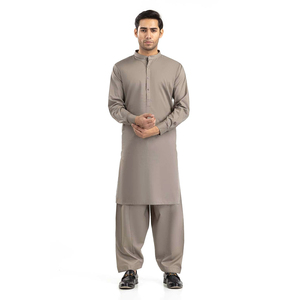 Proveedor directo de fábrica Material sólido Hombres Shalwar Kameez Más vendidos Estilo de algodón Premium Hombres Shalwar Kameez - Product Image 1