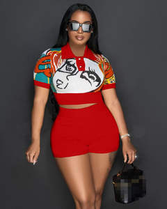 Mode décontracté été solide basique Biker Shorts et haut ensemble pour femmes deux pièces tenue femmes ensembles - Product Image 3