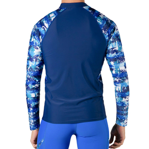 Manches longues pour homme, vêtements de compression respirants à séchage rapide, imprimés, pour la salle de sport, en polyester/nylon, rash guard - Product Image 2