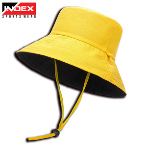 Chapeaux seau compressibles unisexes de luxe Designer réversible avec couleur noire Logo sur mesure Marque privée pour les scènes de pêche décontractées - Product Image 2