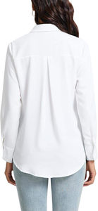 Chemisiers de bureau professionnels classiques pour femmes, tissu sergé, anti-froissement, vêtements de travail pour toutes les saisons - Product Image 5