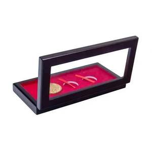 กล่องโชว์เหรียญทำจากไม้สามตำแหน่งพร้อมฝาปิดโปร่งใสเคสยาวสั่งทำสำหรับนักสะสมเหรียญทอง - Product Image 6