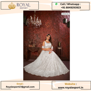 ใหม่ Exclusive Net พร้อมลําดับเธรดปาร์ตี้สวม Lehenga Choli - Product Image 3