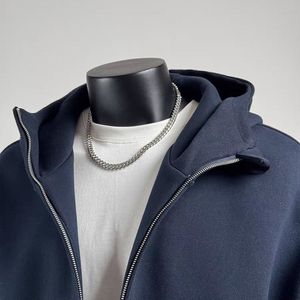 Sweat à capuche unisexe surdimensionné personnalisé 2025 en molleton 100% coton lourd, décontracté, streetwear d'hiver, brodé, uni, teint - Product Image 5