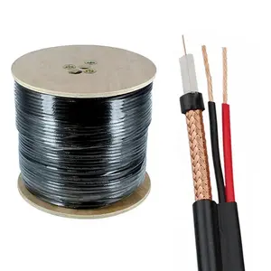 CCTV Cable 75 OHM Copper BHC Connector Outdoor Waterproof 3c-2v SYV-75-3 Cable Bandwidth RG59 CCTV RG59 +2c