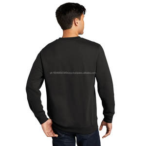 Imprimés personnalisés Hommes Noir Loose Casual Wear Solid Color Crew Jumper Manches Longues Personnalité Streetwear Sweatshirts - Product Image 2
