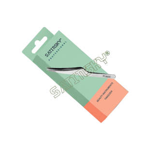 Pinzas profesionales de punta inclinada de acero inoxidable para cejas, pinzas para belleza del cabello, instrumento de belleza para manicura, alta calidad - Product Image 1