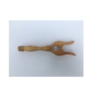 Tenedor de tejer Lucet de madera de acacia, costura para crear Cordón de madera hecho a mano, tenedor Lucet cortado a mano - Product Image 5