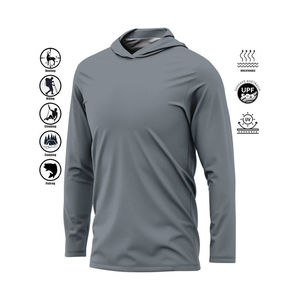 Chemises de pêche à manches longues pour hommes, confortables, de style outdoor, 100% polyester, respirantes, séchage rapide, UPF 50+ UV, faciles à laver - Product Image 1
