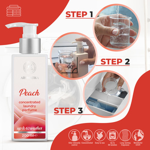 Adoucissant textile parfumé Aromatika Orchid, concentré, 200 ml, jusqu'à 60 lavages, pour l'entretien de la maison - Product Image 3