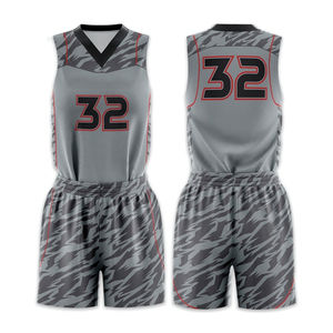 Uniforme de basket-ball cousu fabriqué au Pakistan, professionnellement conçu, sublimation, léger, respirant, tissu en maille à séchage rapide - Product Image 2