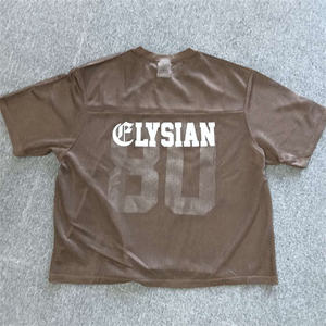 Chemises et hauts à numéros personnalisés pour hommes pour les maillots de football américain T-shirt de sport en maille Maillots de football - Product Image 2