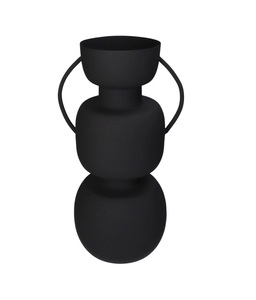 Coastal-Style Antique Metal Flower <b>Vase</b> Powder Coated Iron for Wedding and Vintage Spaces Tabletop <b>Decoration</b> - Product Image 1