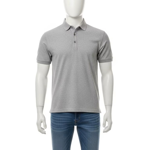 Anti-rides 100 pour cent coton à manches courtes Polo hommes respirant tissu doux décontracté Golf tenue de bureau été t-shirt - Product Image 1