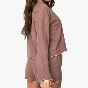 Nouveauté Ensembles courts pour femmes Ensembles courts en coton et polyester pour femmes Style unique Ensembles courts pour femmes avec logo personnalisé Vêtements d'été - Product Image 2