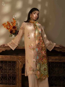 ชุดเดรสผ้าฝ้ายพิมพ์ลายดีไซน์เนอร์สำหรับผู้หญิงชุดฤดูร้อนแบบไม่เย็บลายสำหรับใส่ในสนามหญ้าดิจิตอลแบบปากีสถานตัวเลือกขนาดพิเศษ - Product Image 2