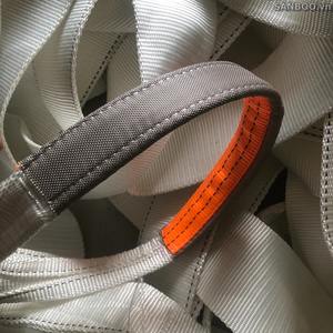 Sangle de levage plate en polyester blanc de qualité industrielle - Sangle de levage robuste de haute qualité, fabricant Sanboo Vietnam - Product Image 5