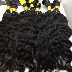Venta al por mayor de pelo brasileño con cutícula alineada, proveedores de cabello virgen indio crudo, mechones de cabello humano sin procesar - Product Image 3