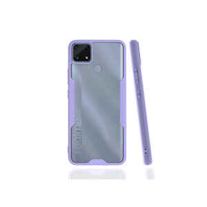 SNEL Parfe Series Étui de protection en silicone premium bleu marine pour Realme C25, coque de téléphone antichoc, artisanat électro-plaqué Oppo - Product Image 2