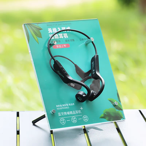 Artful Cosmos Acrylic Earbuds Display <b>Stand</b> Transparent Custom Logo Store Product Display - Product Image 1