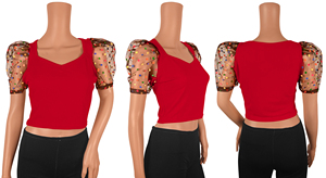 Indian Western Tank Tops Exportación de calidad premium Formal Tops cortos para niñas Mujeres Ropa de oficina Última colección disponible - Product Image 6
