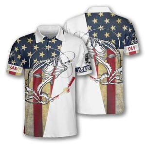 Polo de pêche à manches courtes imprimé sur mesure avec sublimation protection UV coupe confortable fournisseur en gros direct d'usine - Product Image 3