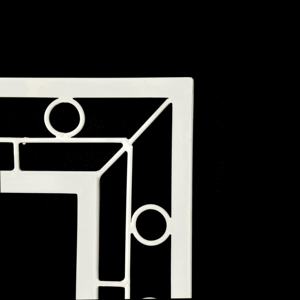 2025 Moderne Maison Décorative Vintage Look Blanc Métal Designer Miroir Cadre Vente Directe D'usine - Product Image 2